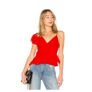 Red Asymmetrical Top